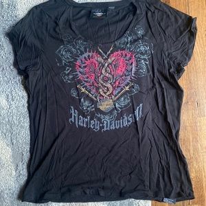 Black XL Harley Davidson women’s shirt
